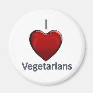Imã Eu Amo Vegetarianos