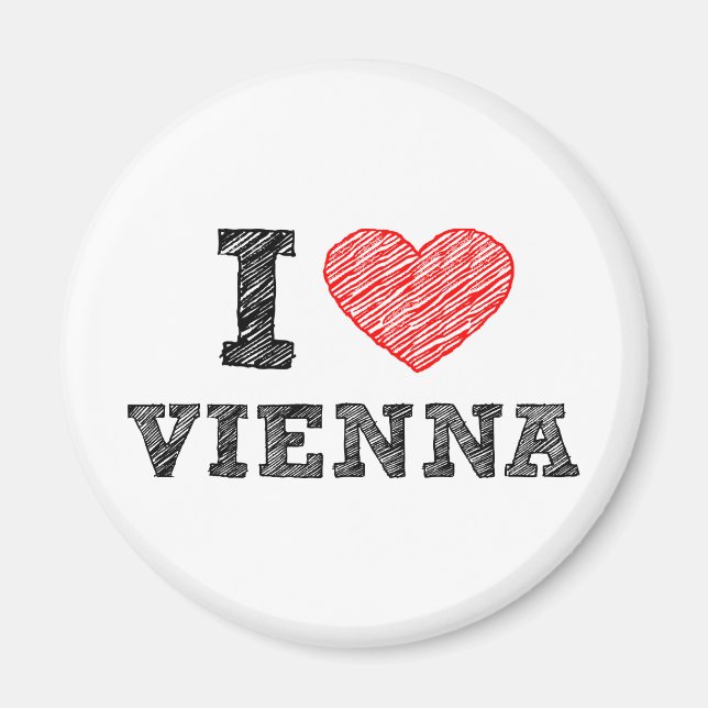 Imã Eu Amo Viena (Frente)