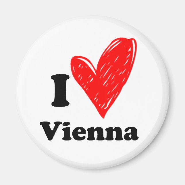 Imã Eu Amo Viena (Frente)