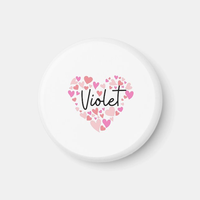 Imã Eu amo Violet (Frente)