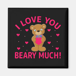 Imã Eu Amo Você Beber Muito Urso Teddy