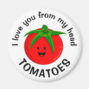 Imã Eu Amo Você Da Minha Cabeça Tomates