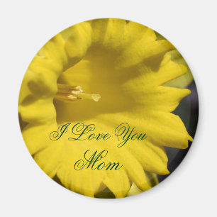 Imã Eu Amo Você Mãe Flor de Narciso