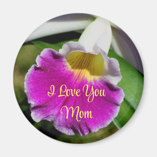 Imã Eu Amo Você Mãe Orquídea Flor