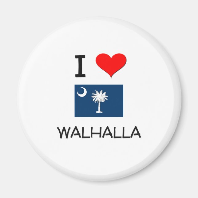 Imã Eu Amo Walhalla Carolina do Sul (Frente)