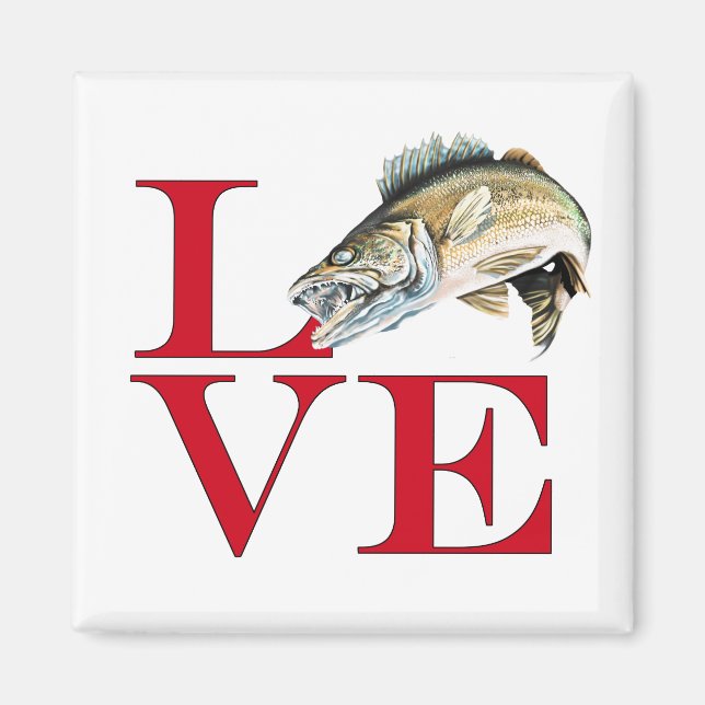 Imã Eu Amo Walleye (Frente)