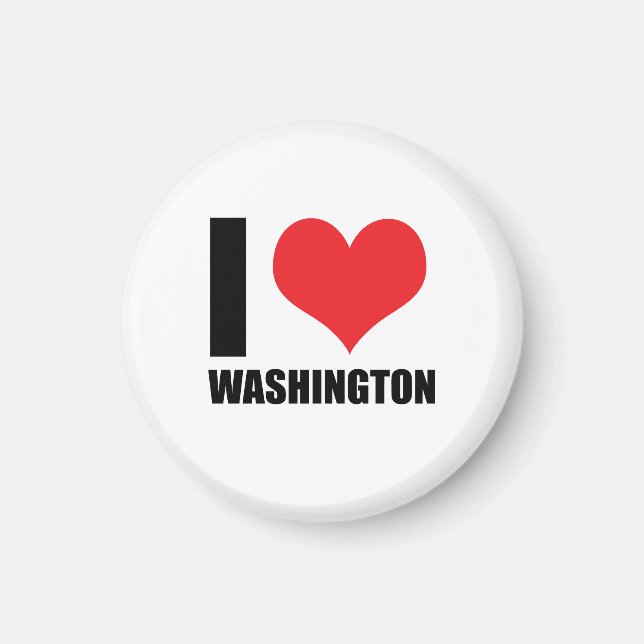 Imã Eu amo Washington (Frente)