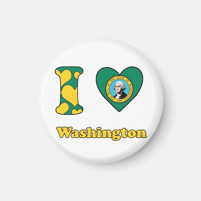 Imã Eu amo Washington (Frente)
