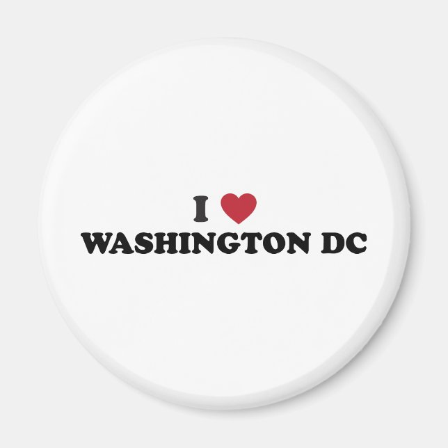 Imã Eu amo Washington DC (Frente)