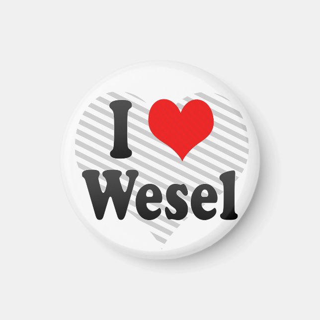 Imã Eu Amo Wesel, Alemanha. Ich Liebe Wesel, Alemanha (Frente)