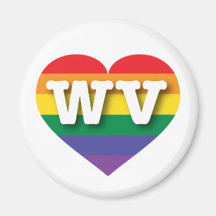 Imã Eu amo West Virginia Orgulho gay