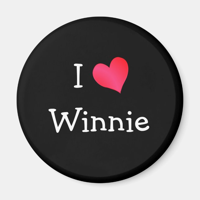 Imã Eu Amo Winnie (Frente)