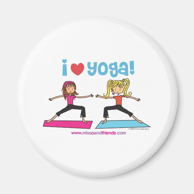 Imã eu amo yoga (Frente)
