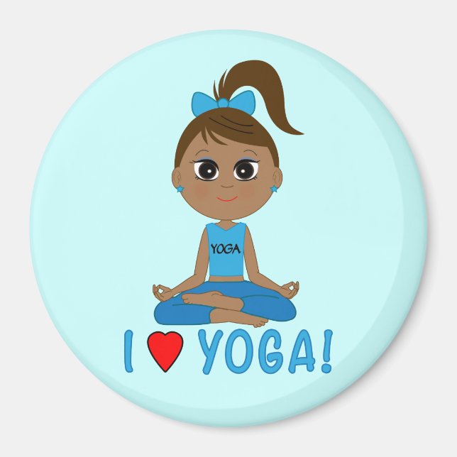 Imã Eu Amo Yoga! (Frente)