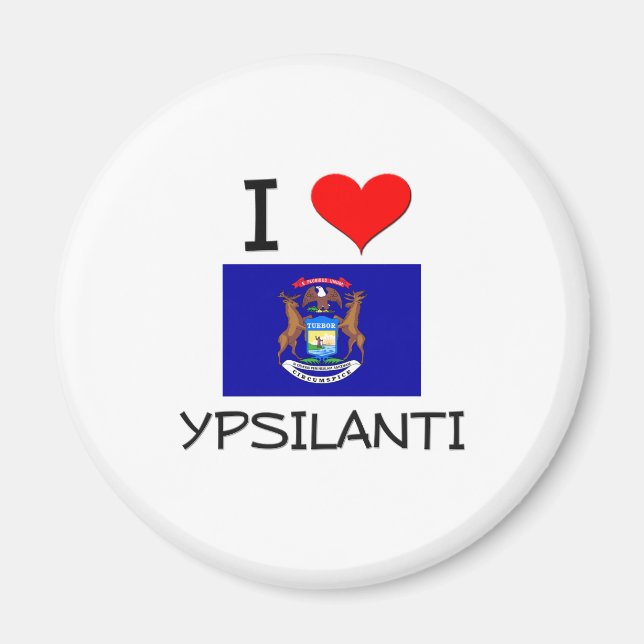 Imã Eu Amo Ypsilanti Michigan (Frente)