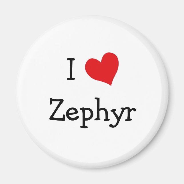 Imã Eu Amo Zephyr (Frente)