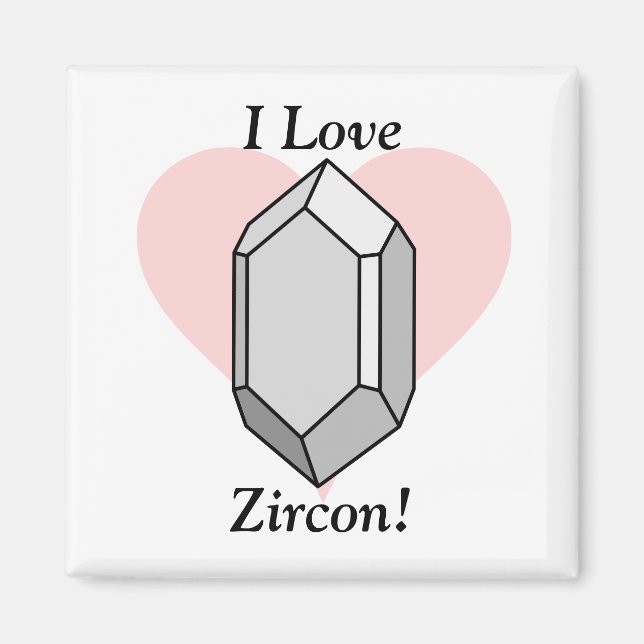 Imã Eu Amo Zircon! (Frente)