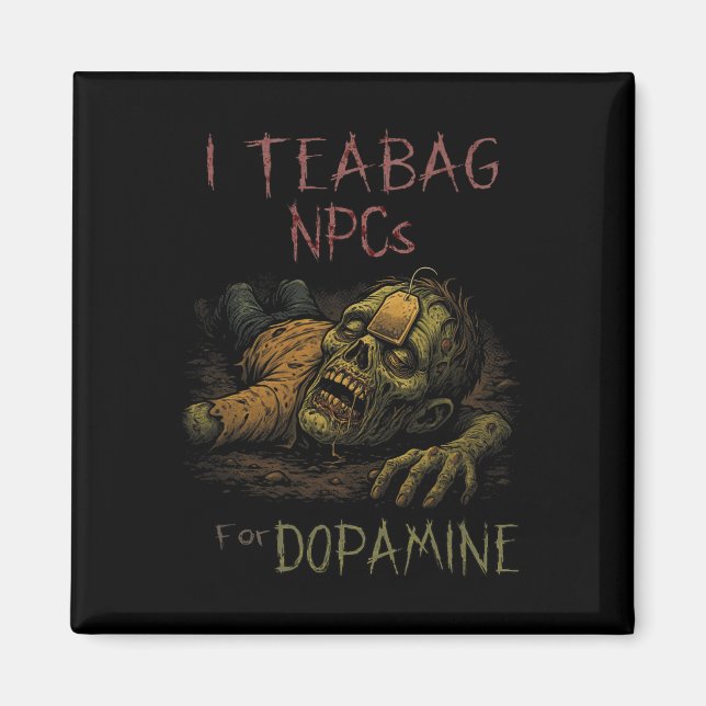 Imã Eu Atejo Npcs Para Dopamina - Zombie Gamer Hall En (Frente)