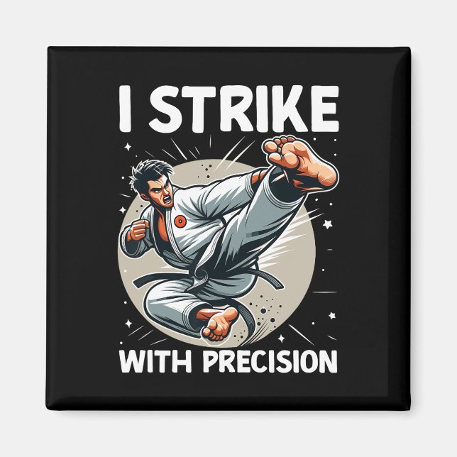 Imã Eu Atingi Com As Artes Marciais Precision Karate M (Frente)