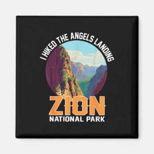 Imã Eu Caminhei Até o Angels Landing Zion National Par