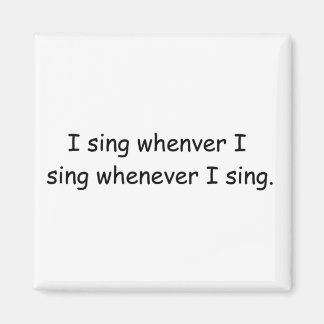 Imã Eu canto sempre que canto ímã