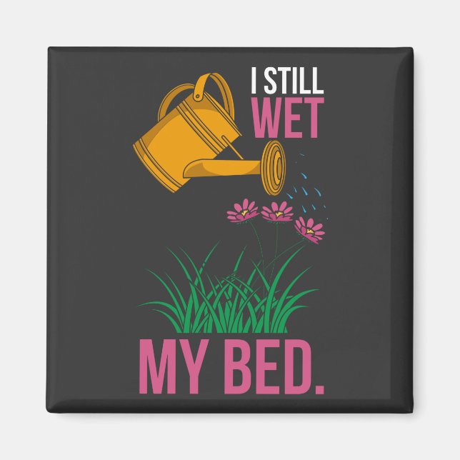 Imã Eu Casei com Minha Cama - Jardinagem (Frente)