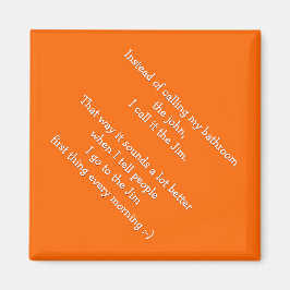 Imã Eu Chamo Meu Banheiro De Jim - Engraçado Quote Mag