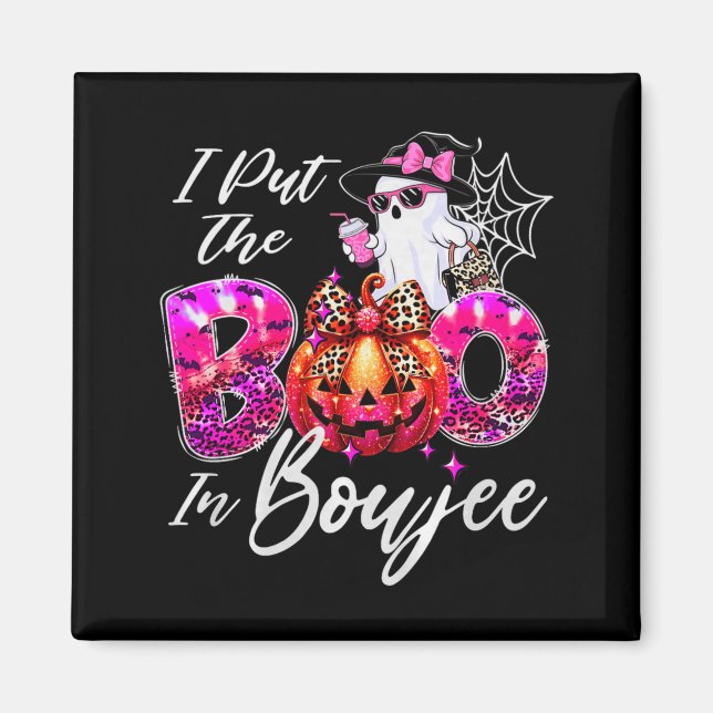 Imã Eu Coloquei O Boo Em Boujee Fofa Leopardo Boujie F (Frente)