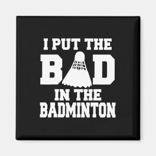 Imã Eu Coloquei O Mau Em Badminton Engraçado Jogador D