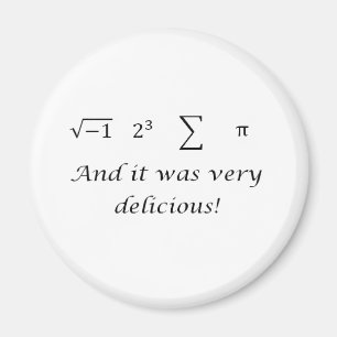 Imã Eu comi alguma camisa da matemática da torta