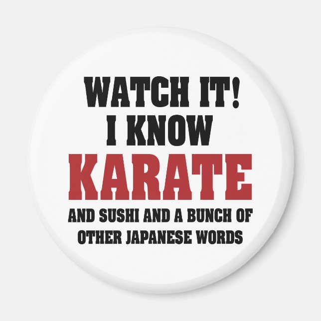Imã Eu Conheço Karate! E Sushi E Outras Palavras Japon (Frente)