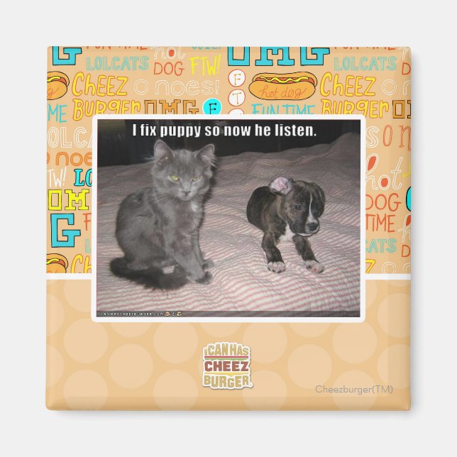 Imã Eu conserto cachorrinho (Frente)