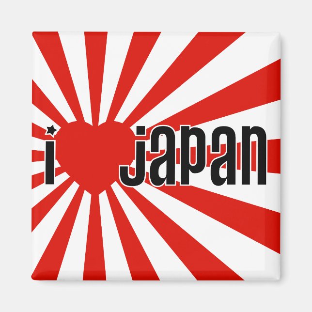 Imã Eu coração o Japão! (Frente)
