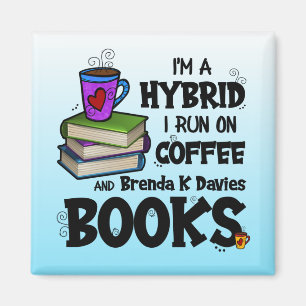 Imã Eu corro no café e na Brenda K Davies Books