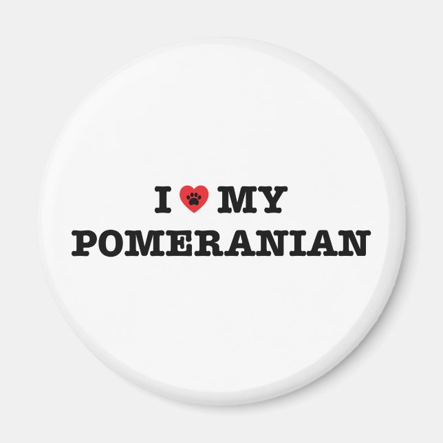 Imã Eu Corto Meu Pomeraniano (Frente)