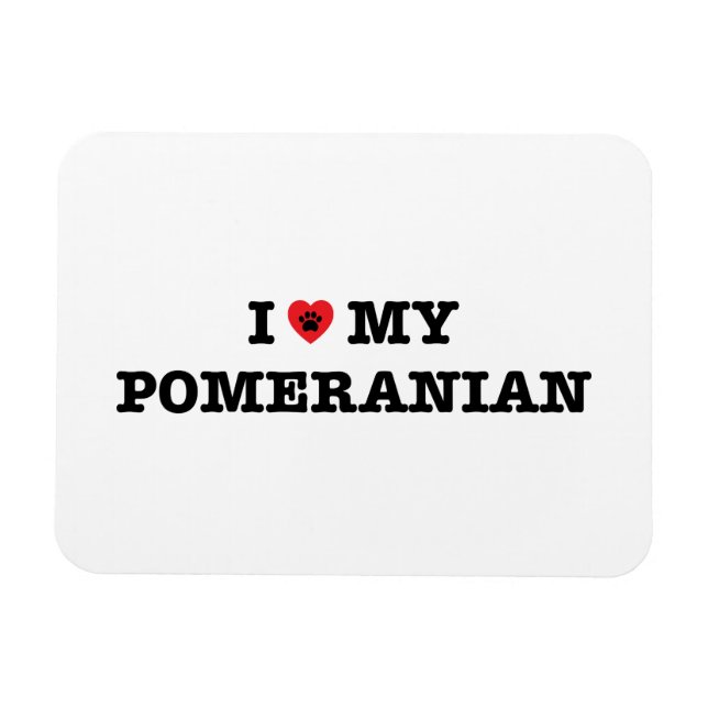 Ímã Eu Corto Meu Pomeraniano (Horizontal)