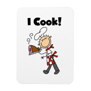 Ímã Eu Cozinho - Chef Masculino