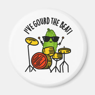 Imã Eu dei o Beat Cute Drummer Veggie Pun