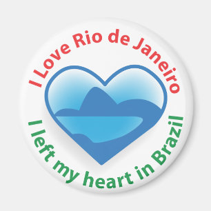Imã Eu deixei meu coração em Brasil - amor Rio de