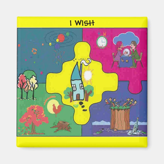 Imã Eu desejo ímã (Frente)