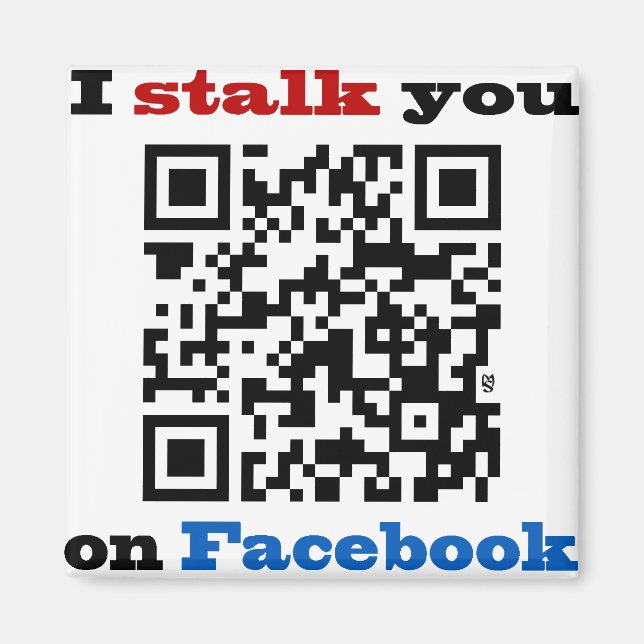 Imã Eu desengaço-o no código de Facebook QR (Frente)