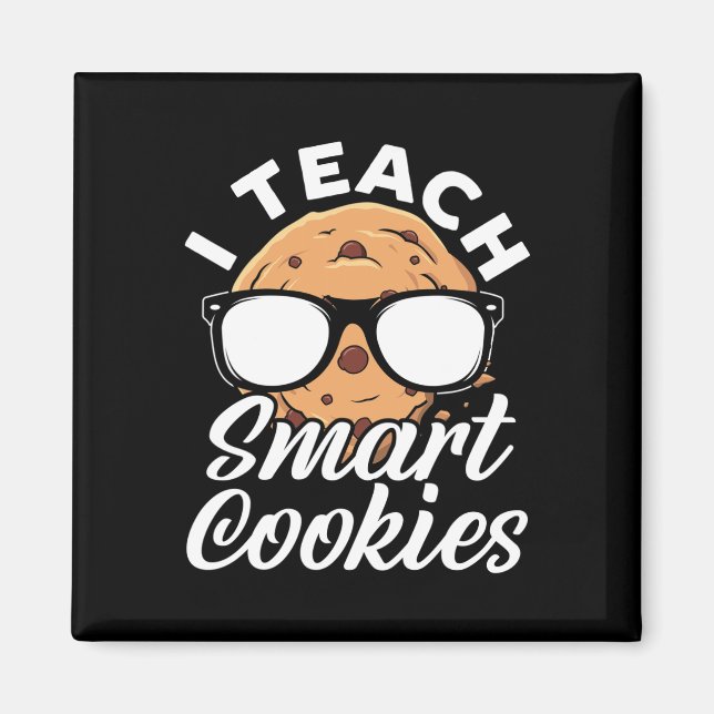 Imã Eu Ensino Biscoitos Inteligentes Professor(a)  (Frente)
