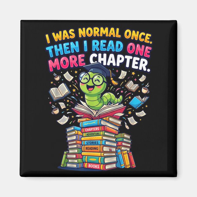 Imã Eu era normal, eu leio mais um capítulo bibliófilo (Frente)