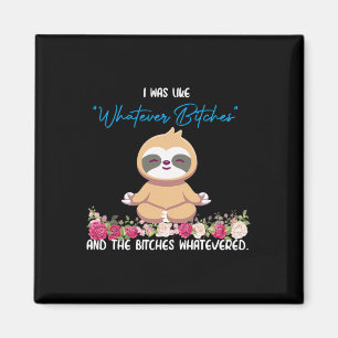 Imã Eu Era Tipo Qualquer Camiseta Preguiça Yoga Medita