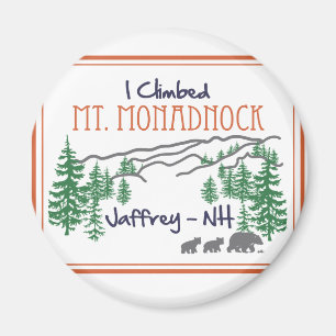 Imã Eu escalei Mt. Monadnock