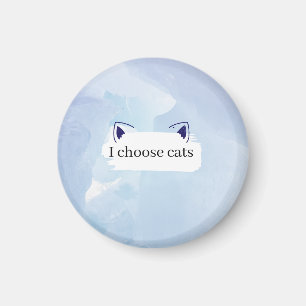Imã Eu escolho o botão de gatos