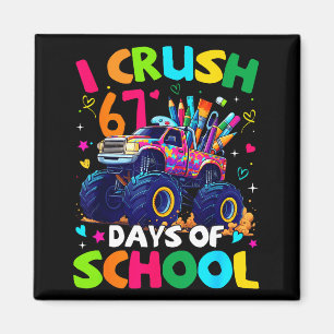 Imã Eu Esmago 67 Dias De Aula Caminhão Monstro Meme Gí