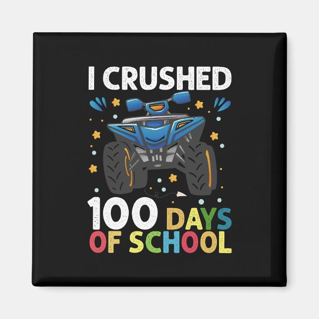 Imã Eu Esmaguei 100 Dias de Caminhão Monstro Meninos d (Frente)