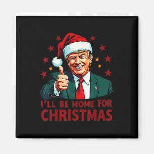 Imã Eu Estarei Em Casa Para O Natal Engraçado Xmas Paj
