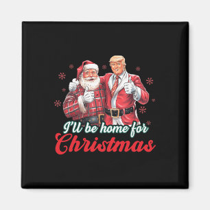 Imã Eu Estarei Em Casa Para O Natal Engraçado Xmas Paj